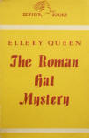 The Roman Hat Mystery - kaft pocketuitgave (met stofkaft) The Continental Book Company, Zephyr Books, N°49, Stockholm/London, 1945 & 1947
