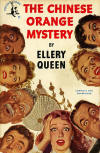 The Chinese Orange Mystery - kaft pocketboek uitgave, Pocket Book, augustus 1950 (25ste druk)