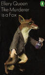 The Murderer is a Fox - kaft pocketboek uitgave, Penguin, London, 1972 (Cover design by Peter Fluck)