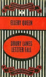 Drury Lanes letzter Fall - kaft Duitse uitgave, Die Schwarzen Kriminalromane N°12, Scherz Verlag, jan 1948