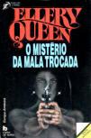 O mistÃ©rio da mala trocada - kaft Portugese uitgave, Livros de Bolso / Serie Clube do Crime, PublicaÃ§Ãµes Europa-AmÃ©rica, april 1989