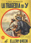La tragedia di Y - kaft Italiaanse uitgave, editions Mondadori, serie ' I Gialli Mondadori' N°110, 1951
