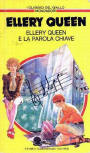 Ellery Queen e la parola chiave - kaft Italiaanse uitgave, Mondadori, series I Classici del Giallo, June 7. 1983