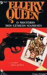 O Mistério dos Gémeos Siameses - kaft Portugese uitgave,  Livros de Bolso / Serie Clube do Crime  N°39, Publicações Europa-América, april 1984