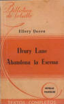 Drury Lane Abandona La Escena - kaft Spaanstalige uitgave, Nr. 147 Libreria Hachette, Buenos Aires, 1947, Argentina