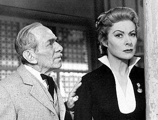Florenz played Barber in 3 episodes of TV's "Telephone Time" (1956-1957) seen here in 1957 playing opposite Greer Garson.
