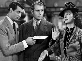 Ralph &nbsp;parodieerde zichzelf in de briljante komedie  "His Girl Friday" (1940). -Klik op de poster voor een citaat (audio) uit de film ...