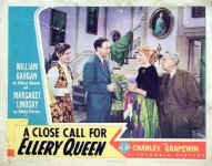 A Close Call for Ellery Queen - lobbykaart: 1 van een serie van 8