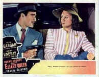 Enemy Agents Meet Ellery Queen - Lobbykaart: "Now, Madam Gestapo, will you please be silent!"