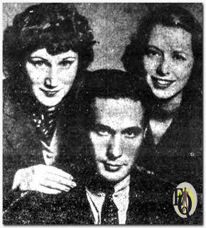 In "Trouble House" speelde Dorothy Lowell (L) Nancy, verliefd op Bill Mears die op haar beurt wordt aangetrokken door Sally, gespeeld door Gretchen Davidson (R).