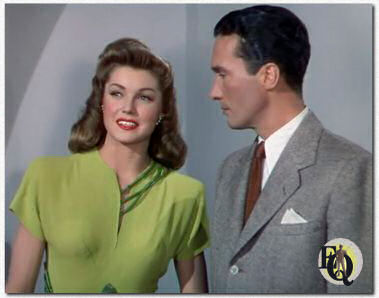 Carleton Young, radio ster met Esther Williams, die een zwemlerares vertolkt in deze Technicolor musical.