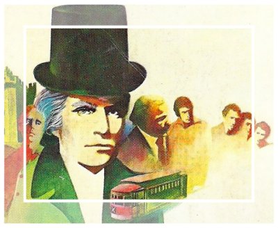 Drury Lane tekening door R. De Anda voor "The Tragedy of X"