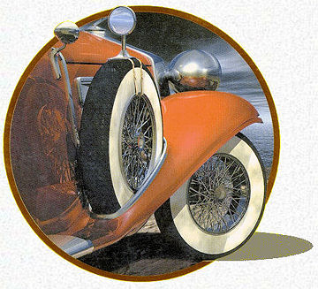 Detail van de kaft van een Italiaanse uitgave van "The Spanish Cape Mystery" (Oscar Mondadori, 1997), samengevoegd met de achtergrond van deze site.