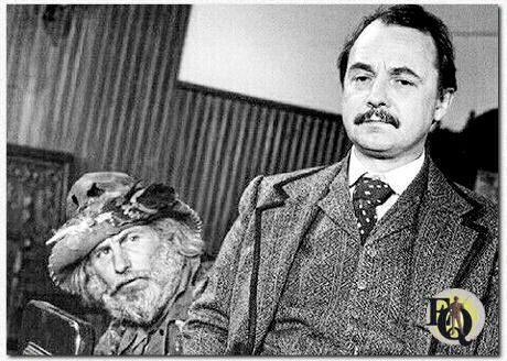 John Hillerman en Jack Starrett in&nbsp;"Blazing Saddles" (Warner Bros., 7 feb 1974)