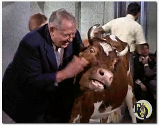 "The Corn Is as High as a Guernsey's Eye" (1967) an episode from the popular "Bewitched" series had Howard Smith (as C.L. Morton) opposite an unusual, uncredited, co-star! 