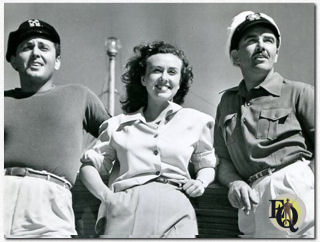 Allan Jones, Margaret Lindsay on board Preston Foster's yacht now that they have completed their current pictures.