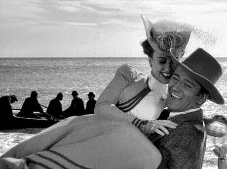 John Wayne and Margaret Lindsay in "The Spoilers"  (1942).