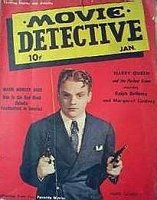Uitgave van "Movie Detective" uit januari 1940 met daarin de publicatie van het filmverhalen van Ellery Queen waaronder "The Perfect Crime".