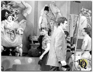 Lee Philips op de set van "A Girl named Daisy" (27 maa 1959) een episode van de TV reeks "The Further Adventures of Ellery Queen".