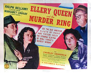 Ellery Queen and the Murder Ring - Titel Lobbykaart 