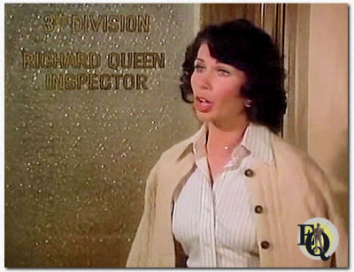 Een scène uit Ellery Queen's "The Adventure of Miss Aggie's Farewell Performance" (NBC, 19 okt 1975)