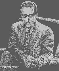 Gedeelte van de kaft een semi-professioneel pulp fanzine Xenophile Nr.14 waarin een checklist en artikels over Ellery Queen en zijn enorme bijdrage tot de detectivepulp van de jaren 40 en 50. Er zat ook een korte brief in van Ray Bradbury. Dit blad werd in 1975 uitgegeven door Nils Hardin en was voorzien van een prachtige kaft van de hand van Frank Hamilton. Verder was ze ook rijkelijk voorzien met mooie reclames van de dan toonaangevende pulpbladen. 